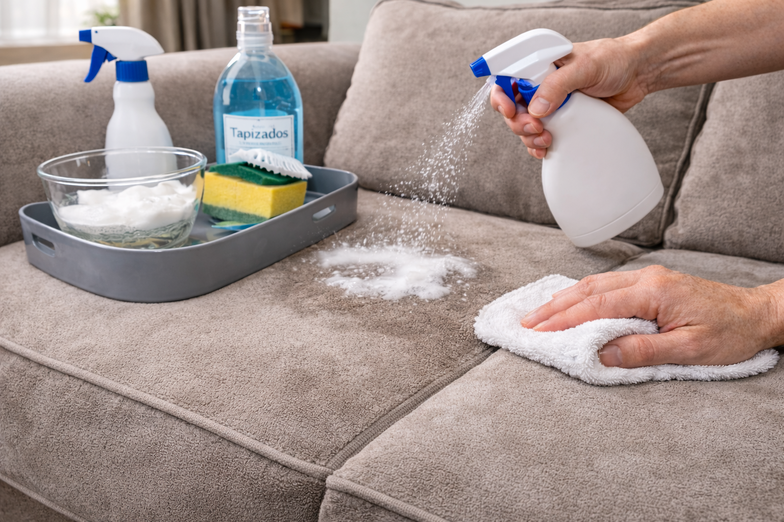 sillón de microfibra